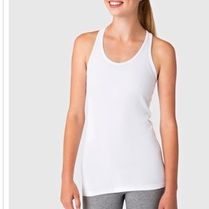 Ivivva white Razorback tank top